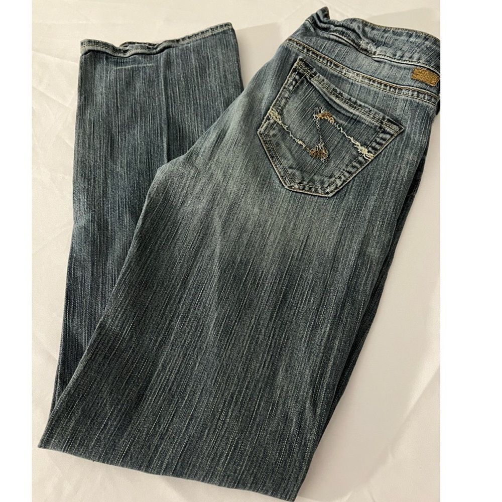 Silver Jeans Co. Women's Dark Wash Blue Straight Leg Jeans